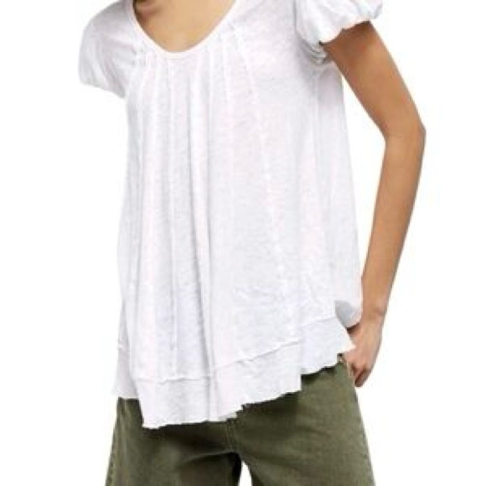 We The Free White Short Sleeve Top